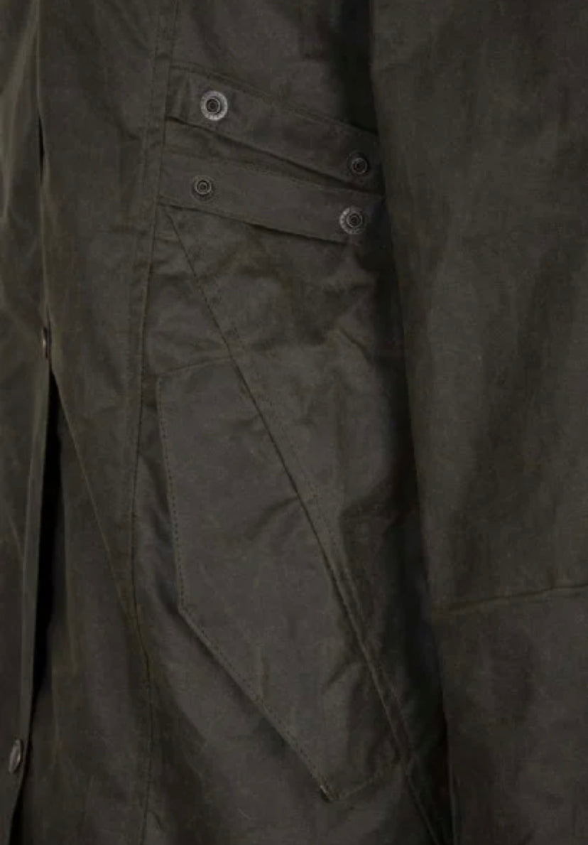 Women's Hooded Longline Katrina Wax Jacket
