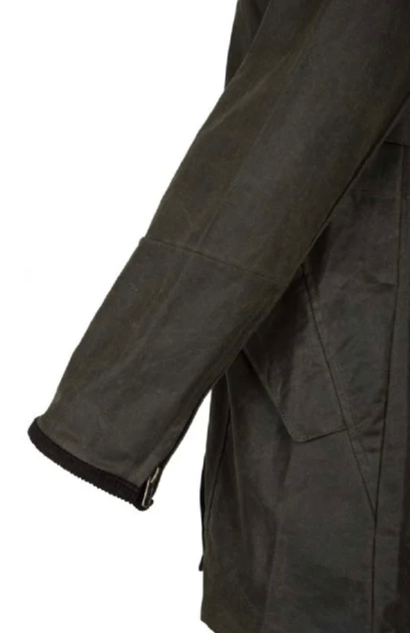 Women's Hooded Longline Katrina Wax Jacket
