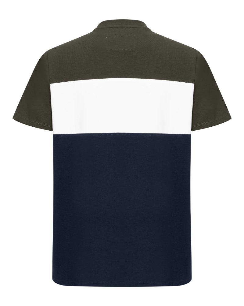 Dalbeattie Colour Block T-Shirt – Men’s Cotton Stretch Casual Tee