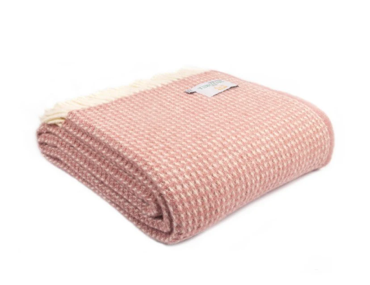Pure Wool King Size Grey Throw Blanket
