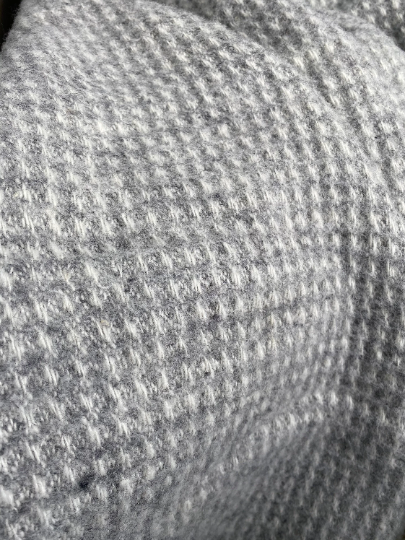 Pure Wool King Size Grey Throw Blanket