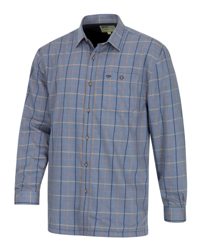 Fleece Lined Blackthorn - Sky Blue Check Shirt