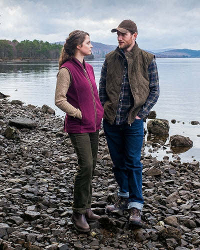 Hoggs of Fife Olive Denholm Quilted Gilet