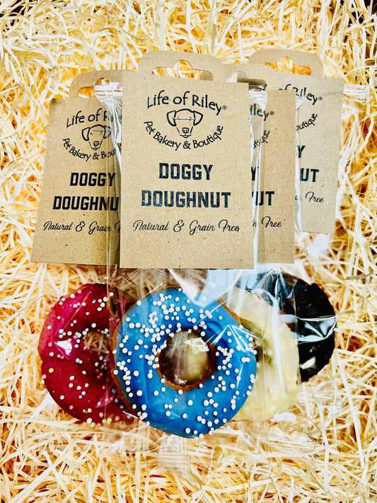 Natural Doggy Doughnuts Gift Bagged in Bio Bag & Tag