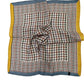 Silk Style Fashion Dogtooth Print Square Scarf