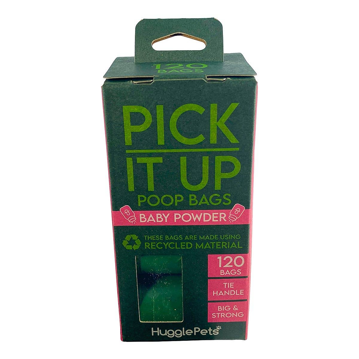 HugglePets Pick It Up Baby Powder Dog Poop Bags