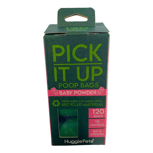HugglePets Pick It Up Baby Powder Dog Poop Bags