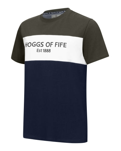 Dalbeattie Colour Block T-Shirt – Men’s Cotton Stretch Casual Tee
