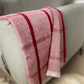 Check Recycled Woven Wool Throw Blanket