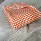 Pure Wool Burnt Orange Hound tooth Throw Blanket
