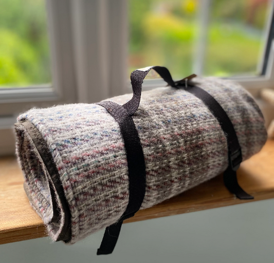 Recycled Wool Waterproof Picnic Travel Blanket