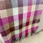 Large Block Coloured Pure Wool Throw Blanket